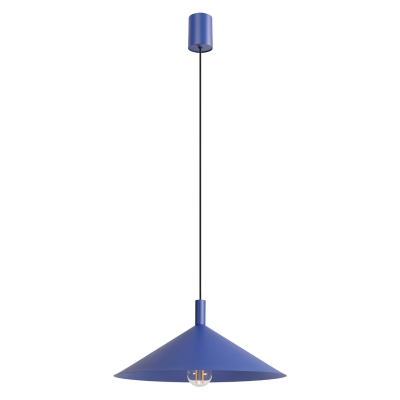 Wyrazista, niebieska lampa wisząca Doka