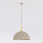 Beżowa lampa wisząca Noir - metalowa
