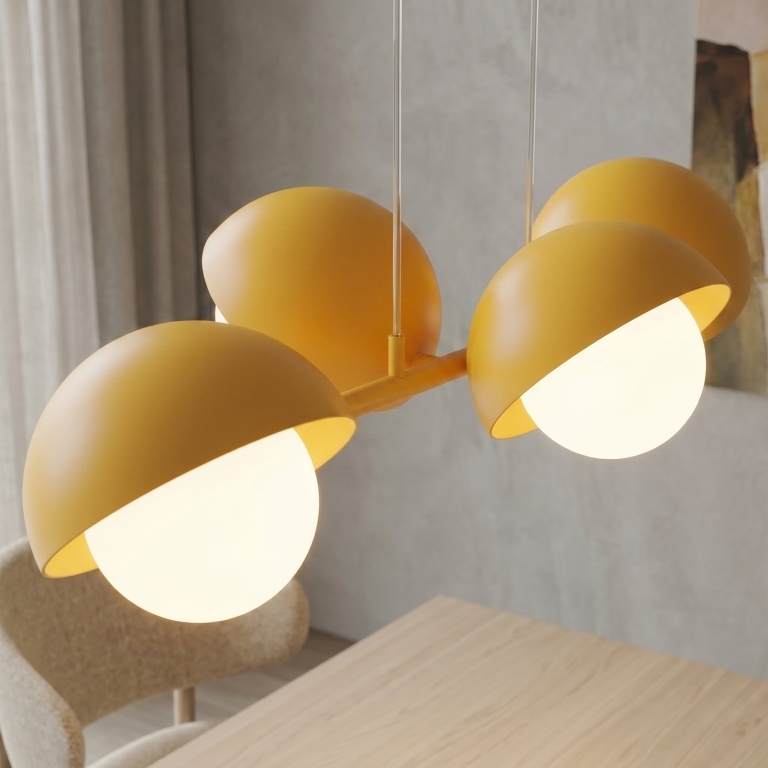 lampa-wisząca-nowoczesna-pomarańczowa