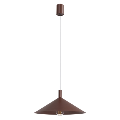 Doka - lampa wisząca w klasycznym brązowym kolorze