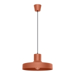Lampa Luma z kloszem w unikatowym ceglanym odcieniu