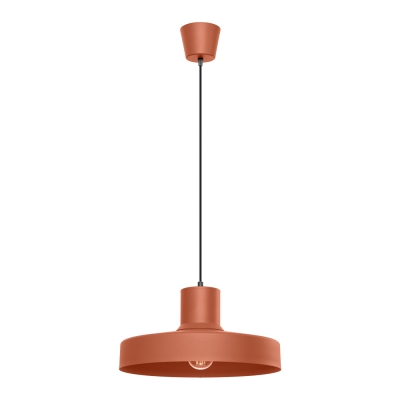 Lampa Luma z kloszem w unikatowym ceglanym odcieniu