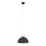 Biało-czarna lampa wisząca Bowie o minimalistycznym designie