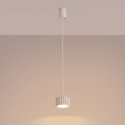 Pojedyncza lampa wisząca Medina w kolorze beżowym