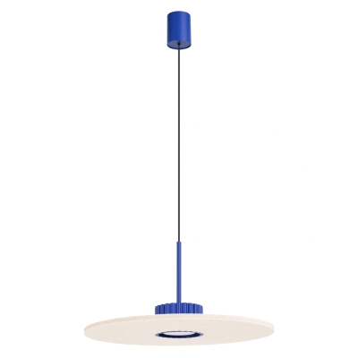 Lampa wisząca Ciro z niebieskim stelażem