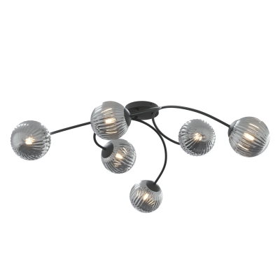 Designerska lampa Tondo 6 z czarnym stelażem