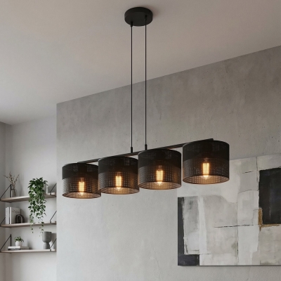 Klasyczna, 4-punktowa lampa wisząca Solvia