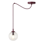 Blair Spider - pojedyncza lampa wisząca ze szklanym kloszem