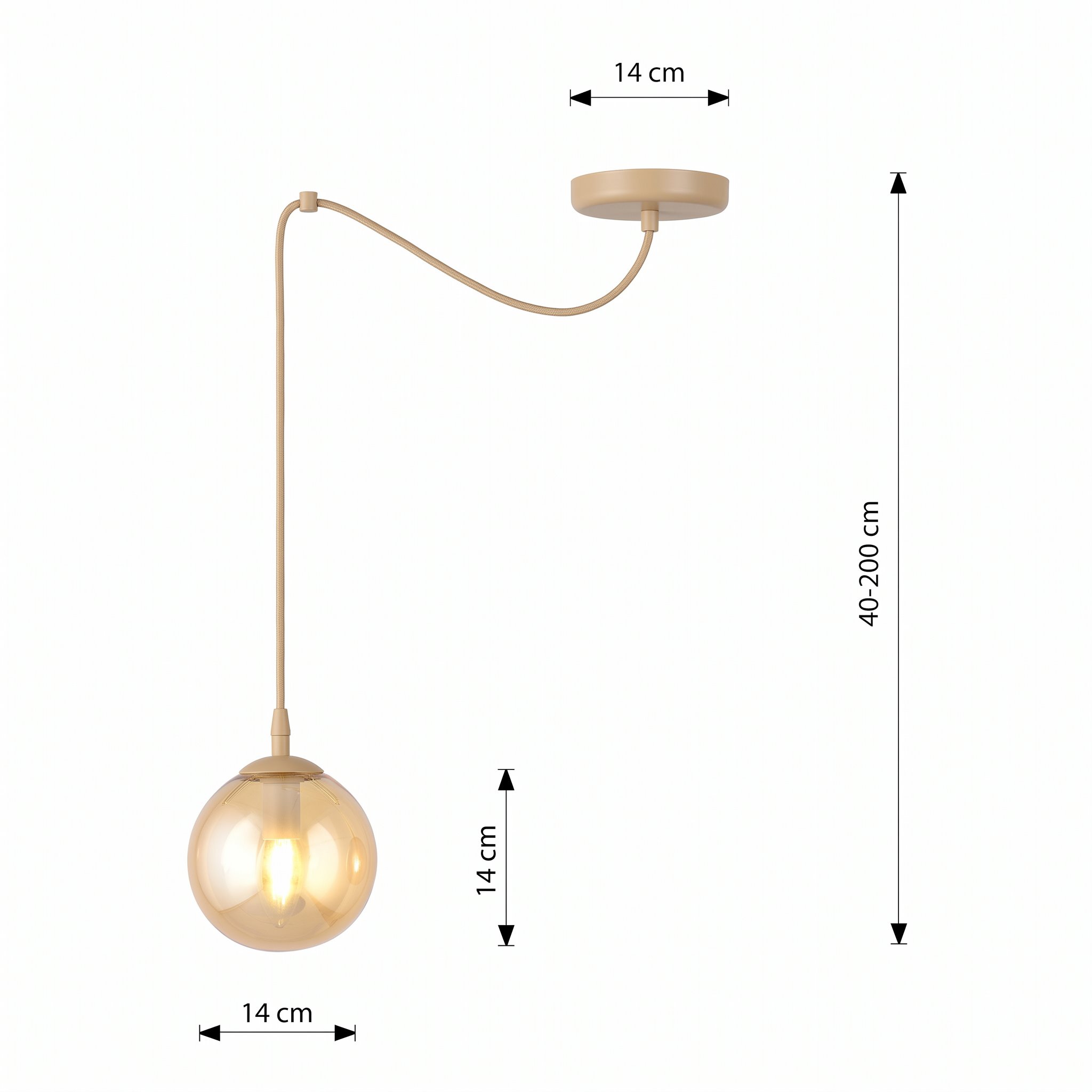 Nowoczesna lampa wisząca Blair Spider