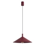 Lampa wisząca Doka w modnym burgundowym odcieniu
