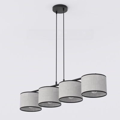 Lampa wisząca Elvara 4 w wersji szarej