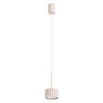 Pojedyncza lampa wisząca Medina w kolorze beżowym
