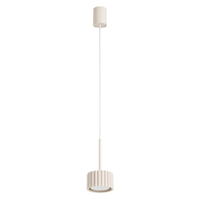 Pojedyncza lampa wisząca Medina w kolorze beżowym