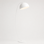 Nowoczesna lampa stojąca Brook w białym odcieniu