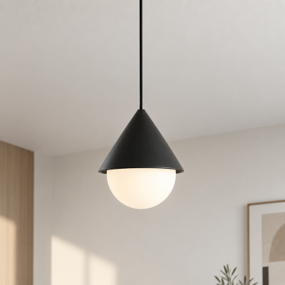 Subtelna lampa Avella w wersji czarnej