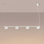 Biała, minimalistyczna lampa wisząca Medina 4