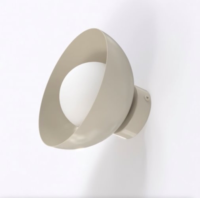 Lampa ścienna Noma z nowoczesnym, beżowym stelażem