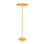Pomarańczowa lampa podłogowa Leya z nowoczesnym kloszem
