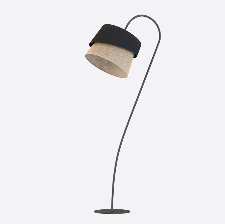 nowoczesna-lampa-stojąca-czarna