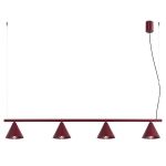 Burgundowa lampa Doka do nowoczesnych wnętrz