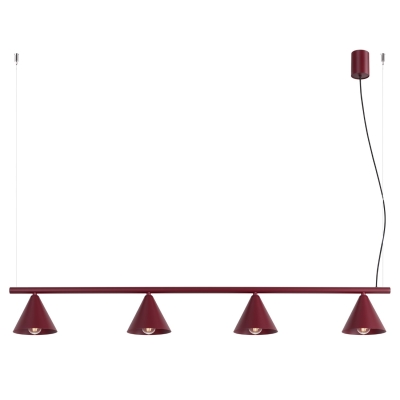 Burgundowa lampa Doka do nowoczesnych wnętrz