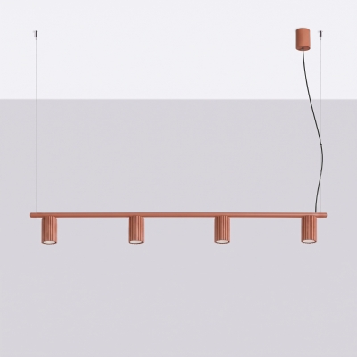 Ceglasta lampa wisząca Dolkar 4