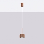 Lampa wisząca Medina w modnym odcieniu mocca