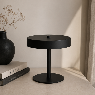 Designerka lampa stołowa Leya w kolorze czarnym