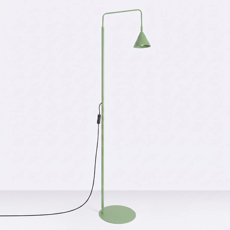 nowoczesna-zielona-lampa-podłogowa-do-kącika-czytelniczego