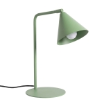 Minimalistyczna lampka biurkowa Doka w wersji sage