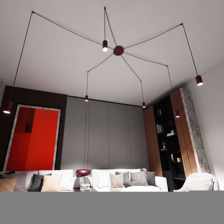 nowoczesne-lampy-wiszące-burgundowe