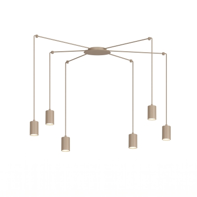 Beżowa lampa Joe 6 o nowoczesnej konstrukcji