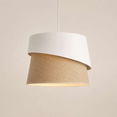 Designerska lampa wisząca Mavie z abażurem