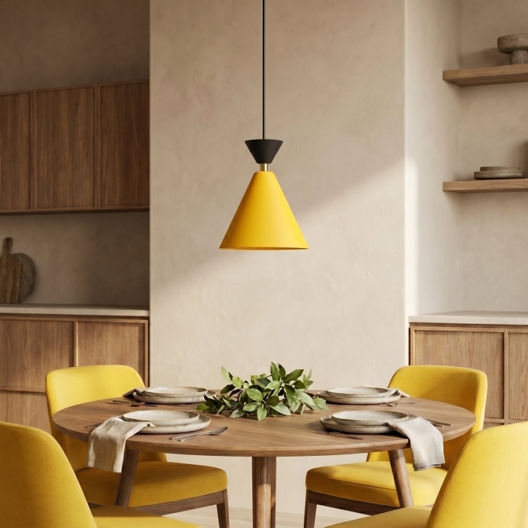 pojedyncza-lampa-do-jadalni-pomarańczowa