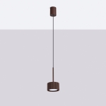 Lampa wisząca Medina w odcieniu ciemnego brązu