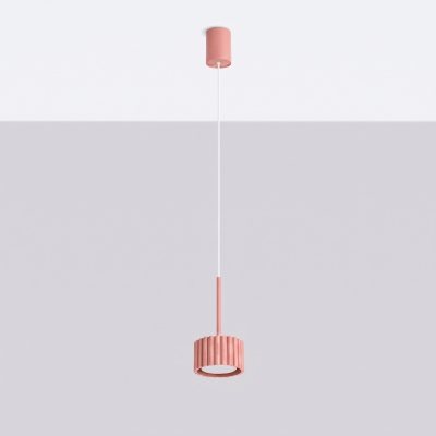 Lampa wisząca Medina w pastelowym, brzoskwiniowym odcieniu