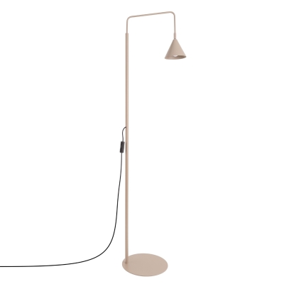 Doka - loftowa lampa stojąca w kolorze taupe
