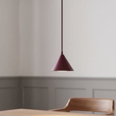 Burgunowa, mini lampa wisząca Catherine