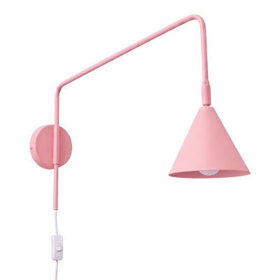 Lampa ścienna Doka w pastelowym, różowym kolorze