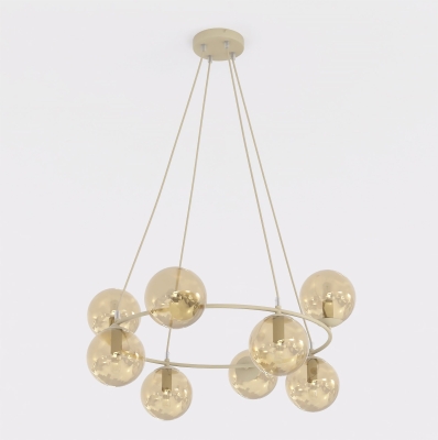 Stylowa lampa wisząca Cristina 8 - wersja beżowa