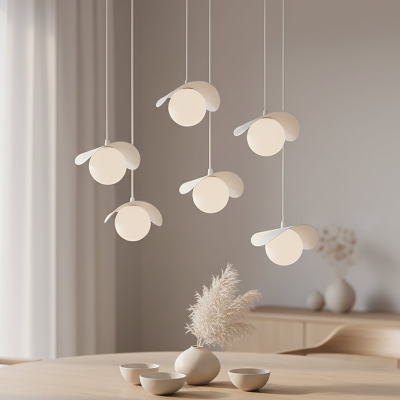 Wielopunktowa lampa wisząca Veyra w kolorze białym