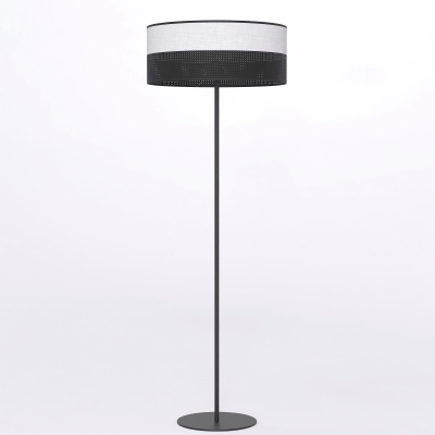 Solvia - lampa podłogowa z klasycznym abażurem