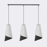 Lampa Meris z szaro-czarnymi abażurami