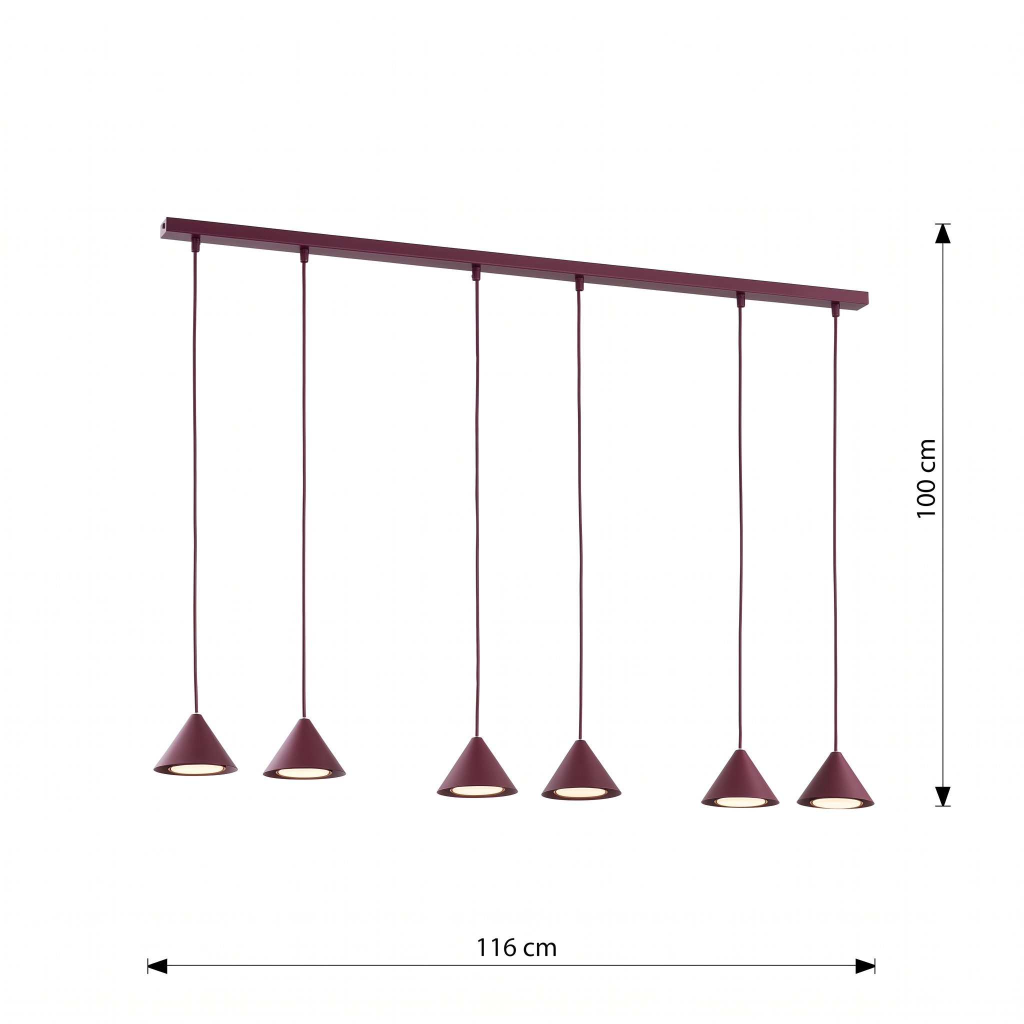 Catherine 6 - lampa wisząca do przestronnych wnętrz