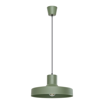 Oliwkowa lampa wisząca Luma z minimalistycznym kloszem