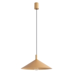 Elegancka lampa wisząca Doka w kolorze złotym