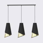 Potrójna lampa wisząca Meris w stylu glamour