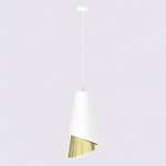Stylowa lampa wisząca Meris z abażurem w stylu glamour