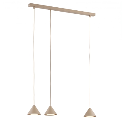 Beżowa, potrójna lampa wisząca Catherine 3