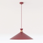 Stylowa lampa wisząca Cirel w kolorze burgundowym